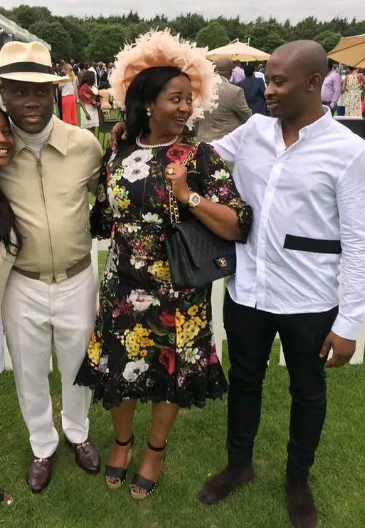 Photo of Access Holdings CEO, Herbert Wigwe, his wife, Chizoba and son Chizzy, that died in the ill-fated Chopper crash in California